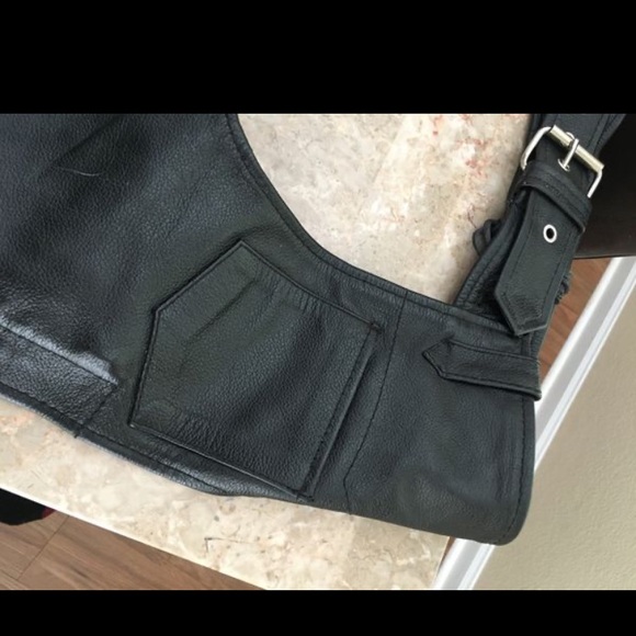 FMC Leather Motorcycle Chaps - Picture 3 of 16